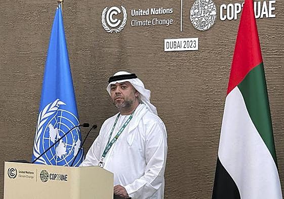 El director de la Cumbre del Clima (COP28) de Dubái, Majid Al Suwaidi.