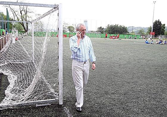 Mitxelo Gómez, presidente del Santutxu.