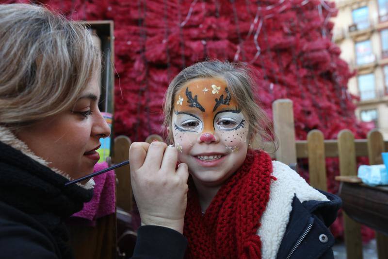 Recepción de Olentzero y Mari Domingi en Bilbao