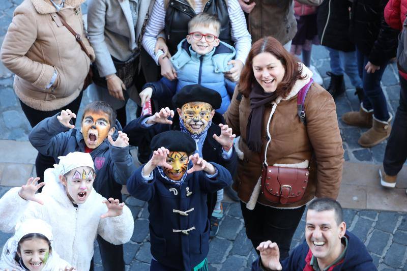 Recepción de Olentzero y Mari Domingi en Bilbao