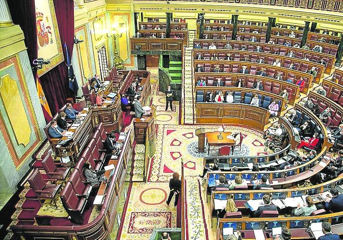 Panorámica del Congreso de los Diputados.