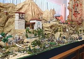 El belén tiene más de doscientas figuras.