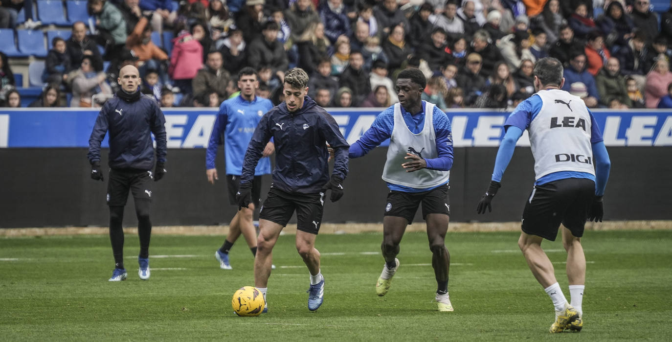 Las mejores fotos del entrenamiento a puerta abierta del Alavés