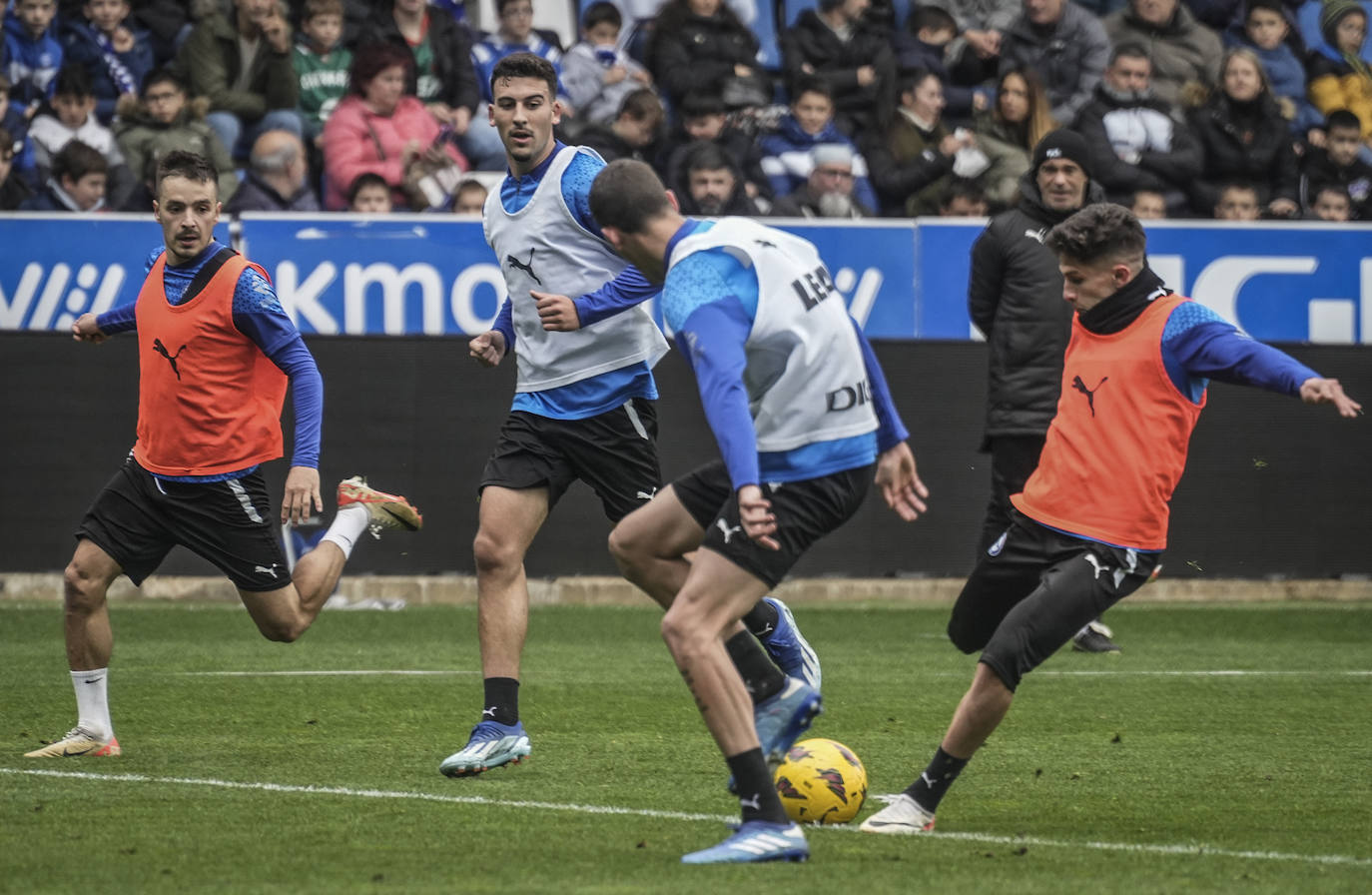 Las mejores fotos del entrenamiento a puerta abierta del Alavés