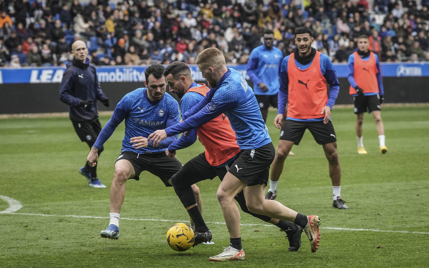 Las mejores fotos del entrenamiento a puerta abierta del Alavés