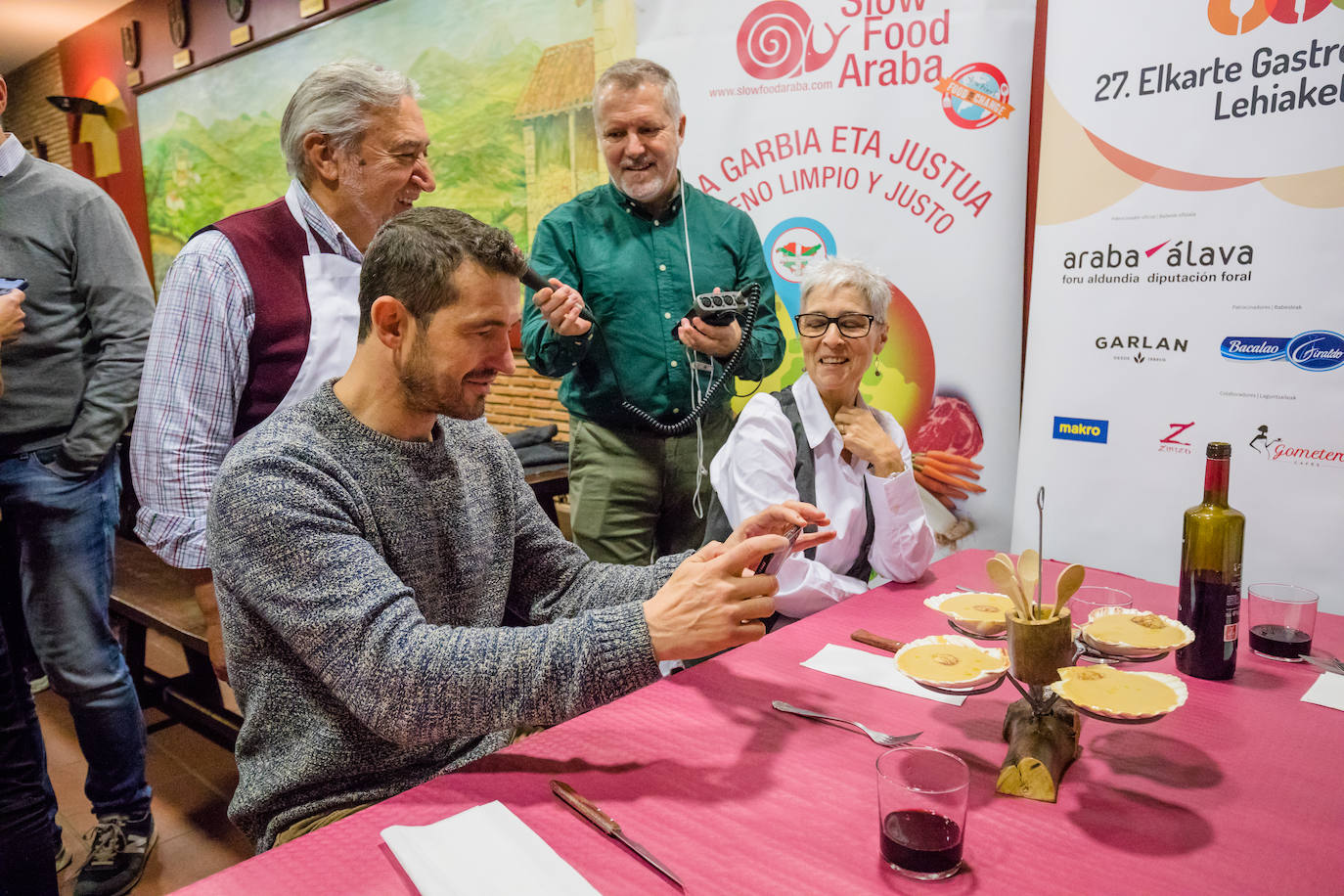 La cena en Abendaño, en imágenes