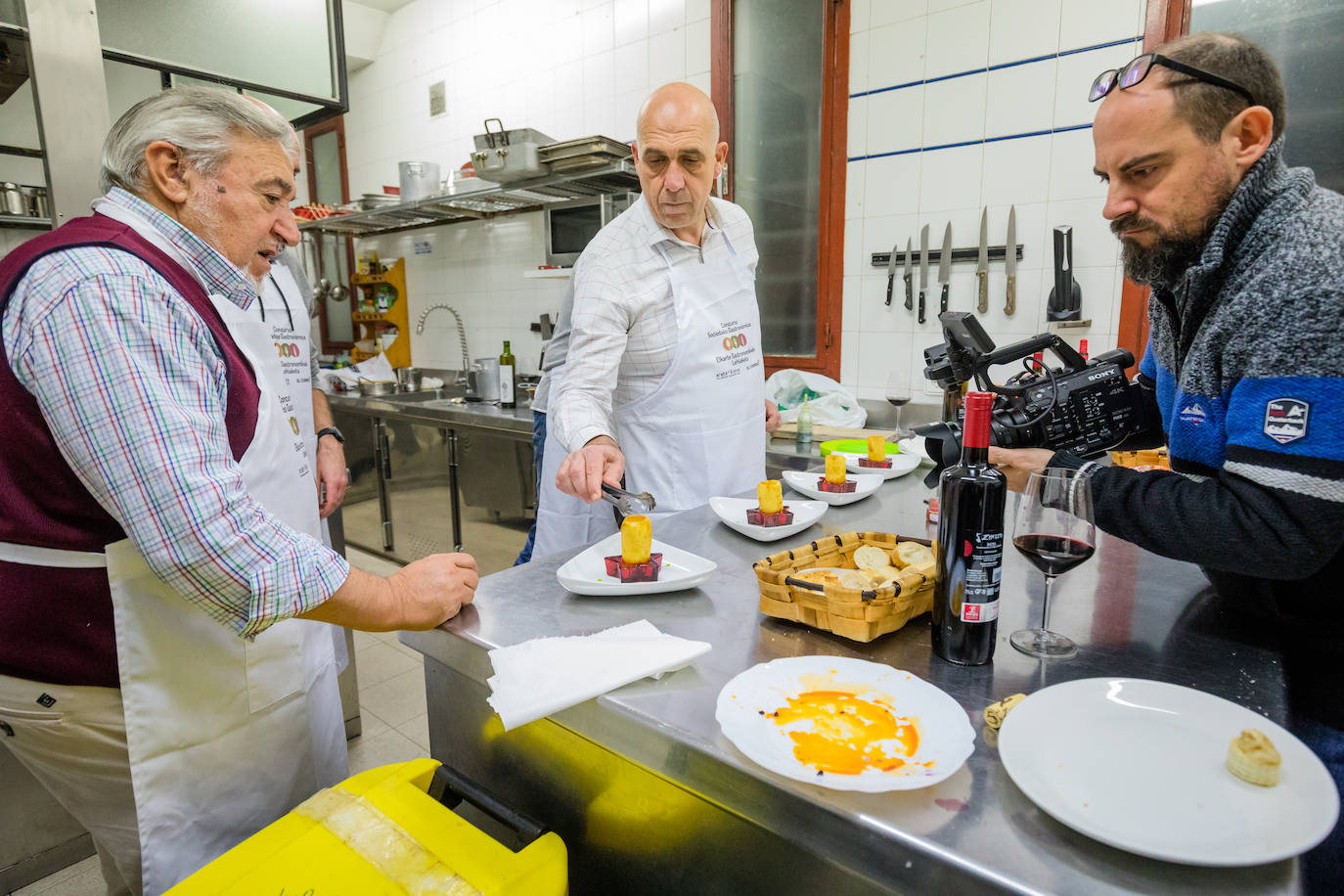 La cena en Abendaño, en imágenes