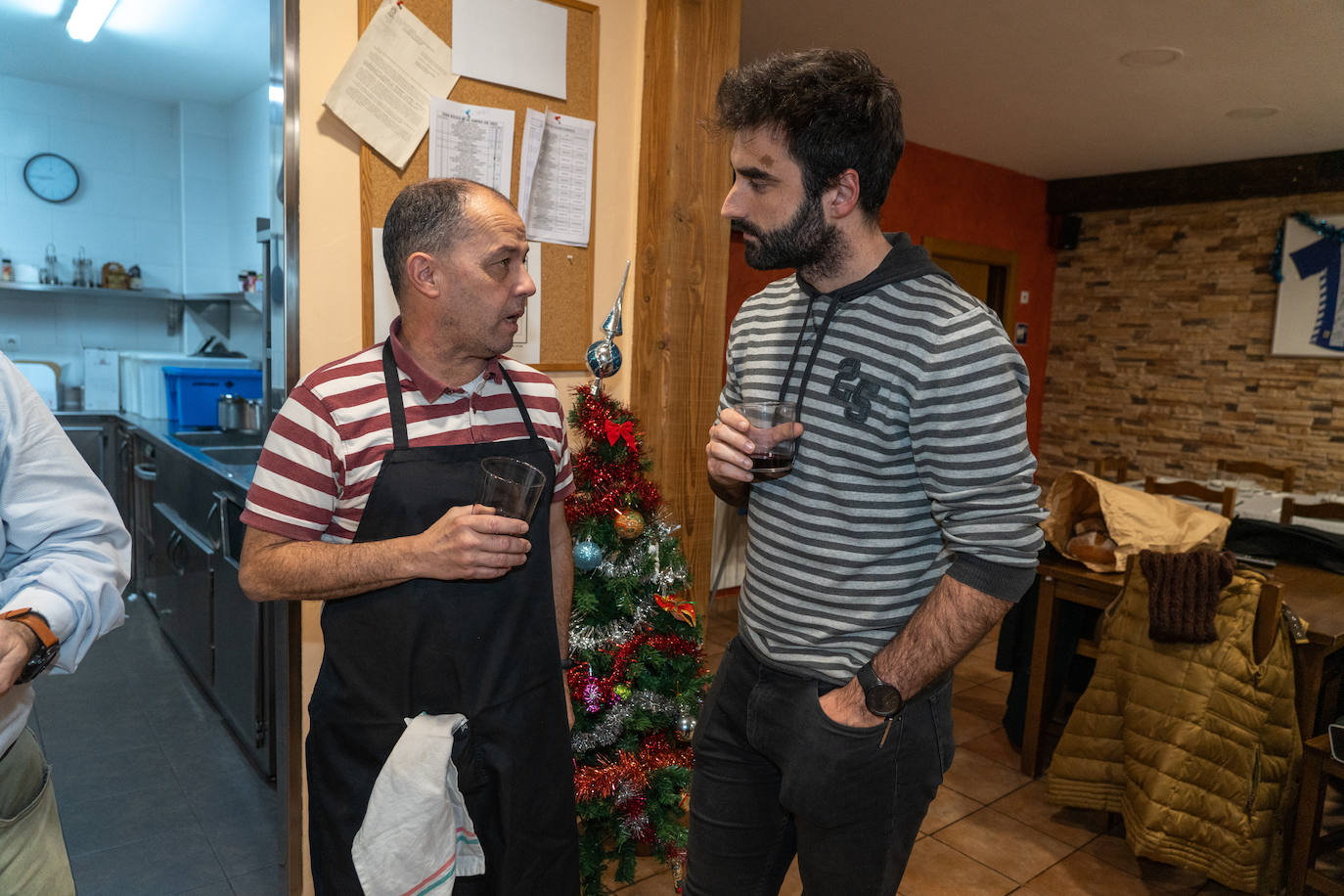 Fotos: Así fue la cena en la Sociedad Gastronómica Udalaitz-Leku