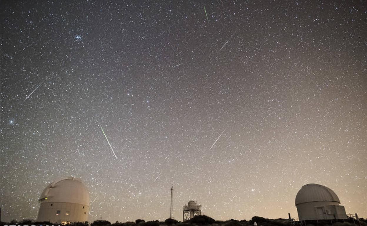 Meteoros registrados en el Observatorio del Teide (IAC) el día 4 de enero de 2017.