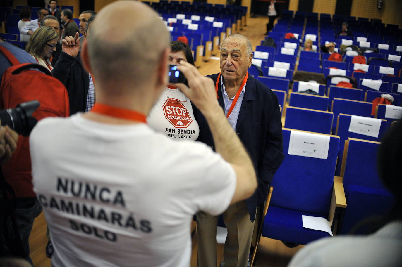 Portugalete - 05/05/2016 - Homenaje a Nicolás Redondo, figura emblemática del sindicalismo vasco de la segunda mitad del siglo XX, en el XII Congreso del sindicato UGT-Euskadi.