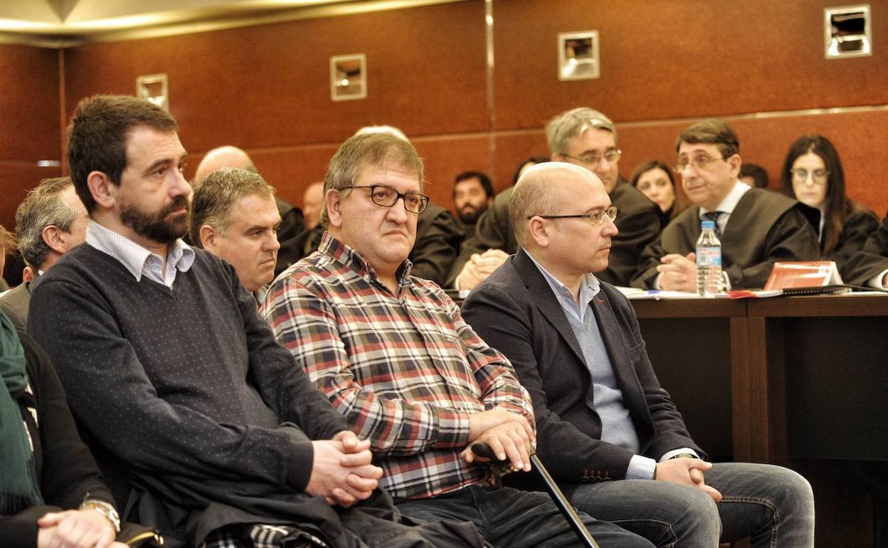 Los tres principales condenados; Koldo Ochandiano, Aitor Tellería y Alfredo De Miguel. 