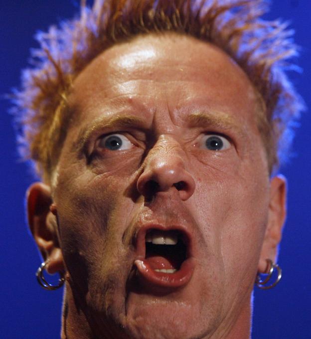 John Lydon, alias Johnny Rotten.