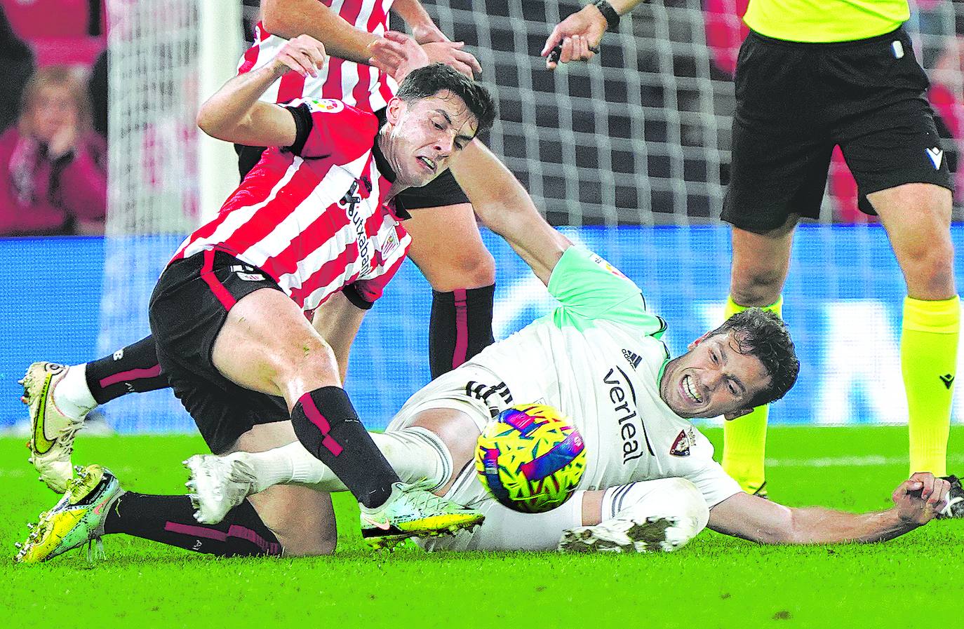 Zarraga jugó el lunes su partido más completo con el Athletic. 