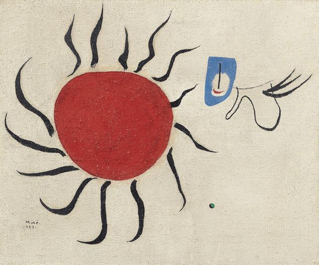 Pintura (El sol) [Peinture (Le Soleil)],1927. Óleo sobre lienzo. 38,3 x 46,2 cm. 