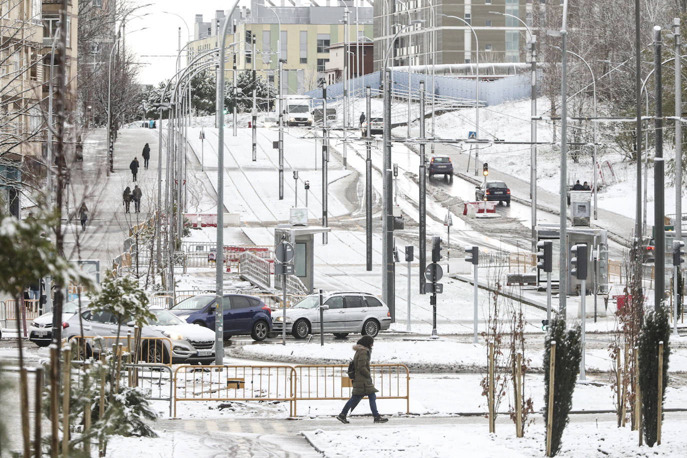 Fotos: Álava vive el primer temporal de nieve del invierno