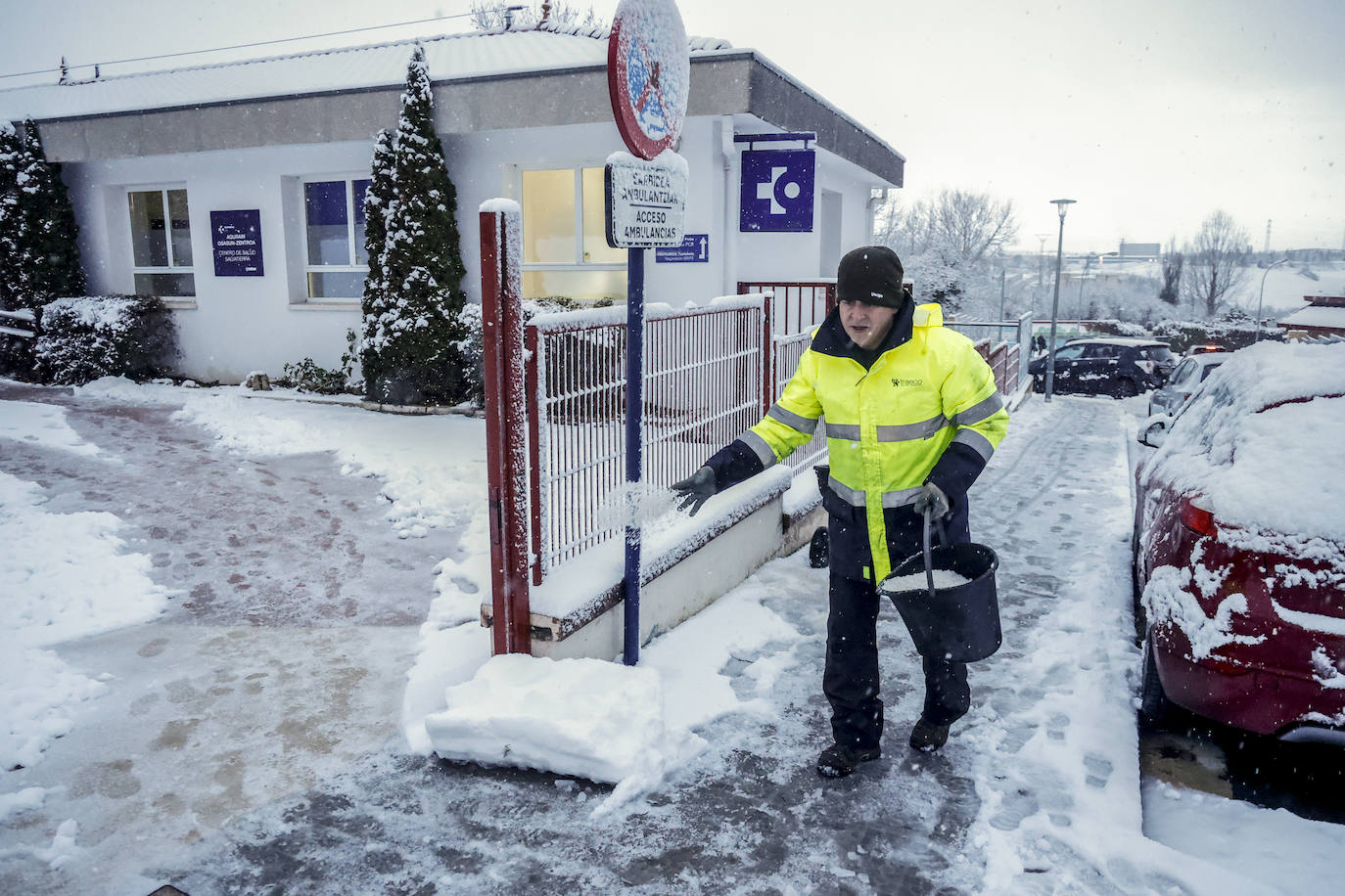 Fotos: Álava vive el primer temporal de nieve del invierno