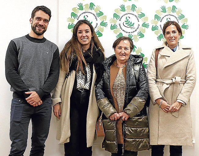 Marc Travé, Ainhoa Laredo, Begoña Pablo y Ainara Quintela.