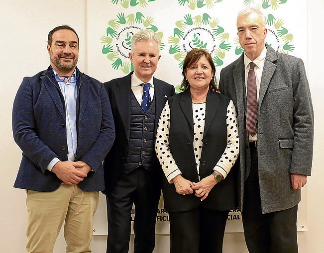 Natxo Ruiz, Iñigo Zubizarreta, Lourdes Zurbanobeaskoetxea y David Latxaga.