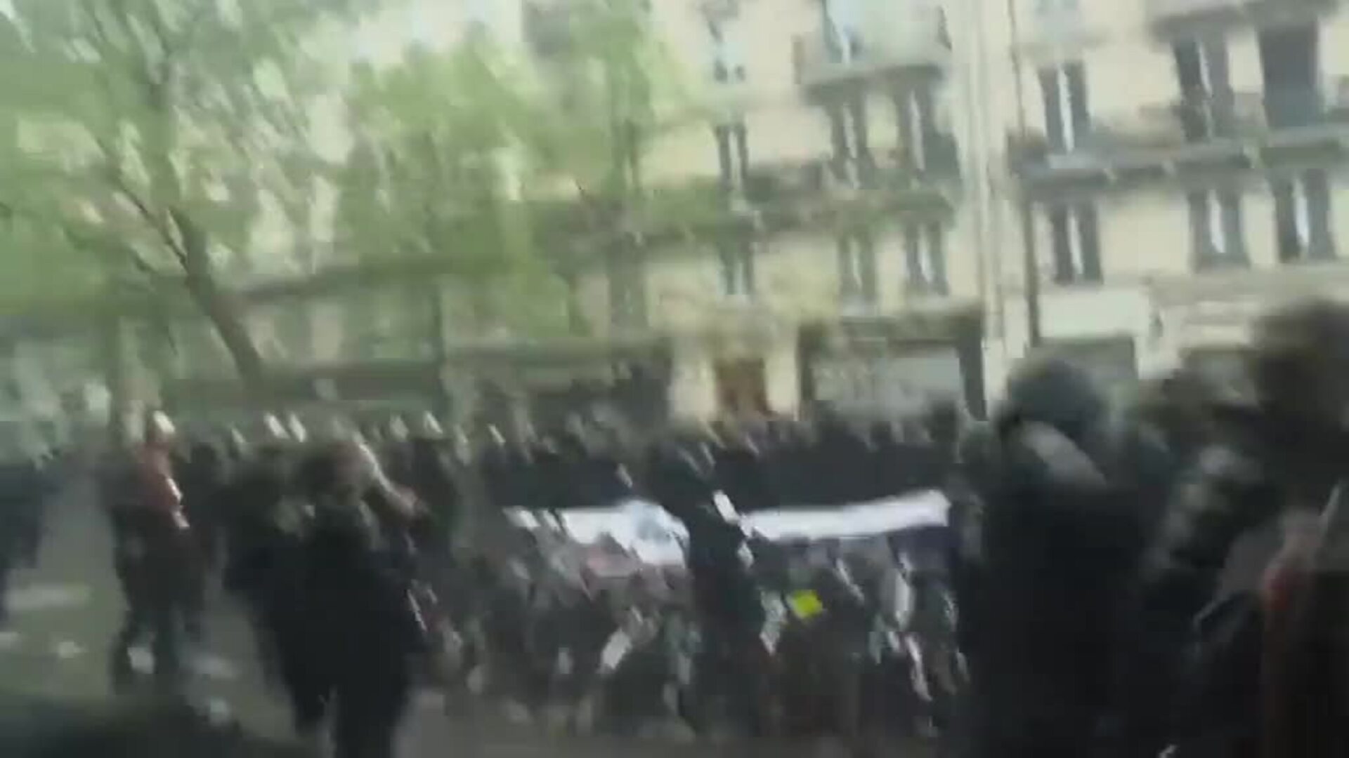 Disturbios en París en el Primero de Mayo