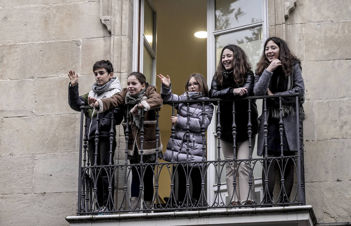 La llegada de los Reyes Magos a Vitoria, en imágenes
