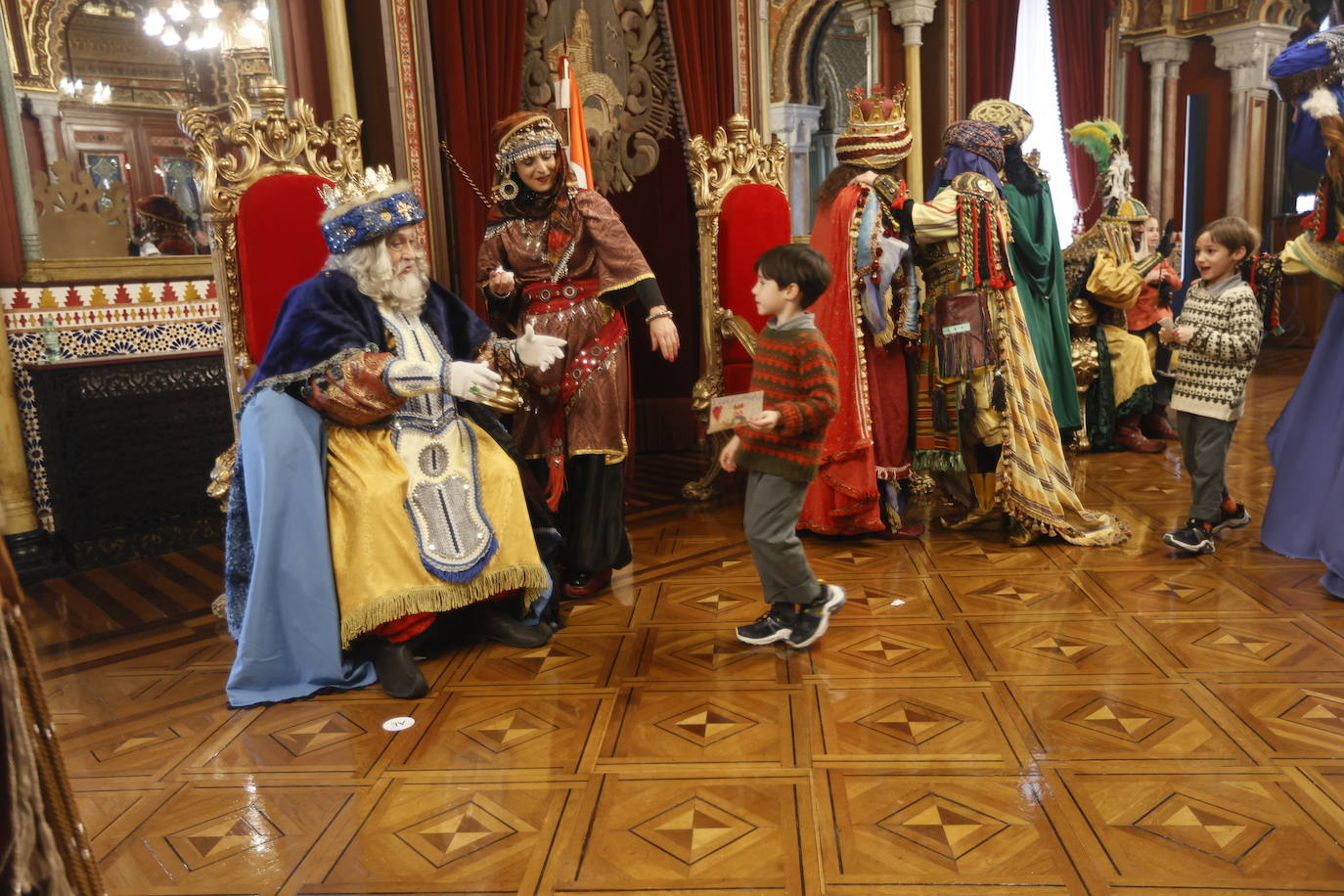 Recepción de los Reyes Magos en el Ayuntamiento de Bilbao
