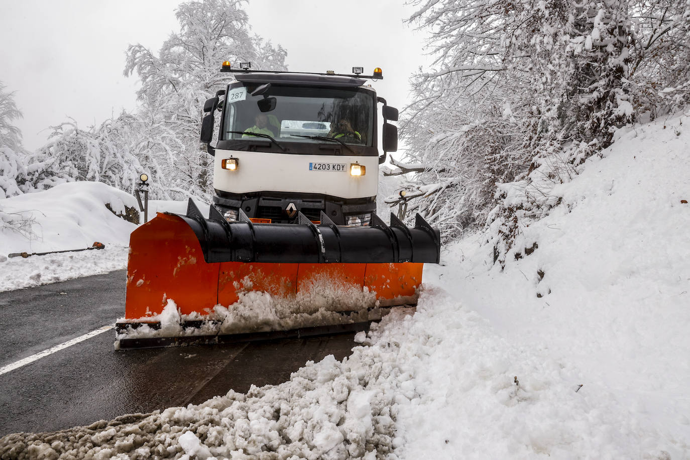 El invierno se instala en Álava