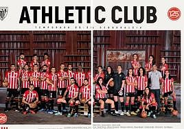 Las primeras plantillas posaron con balones vintage y un aire desenfadado.