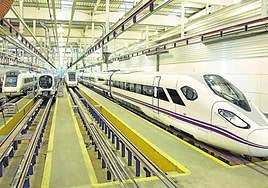 Planta de producción de CAF, el fabricante vasco de trenes con sede en la localidad guipuzcoana de Beasain.