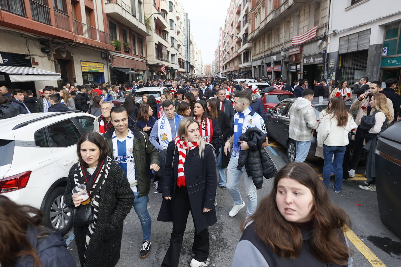 El ambiente previo al derbi, en imágenes