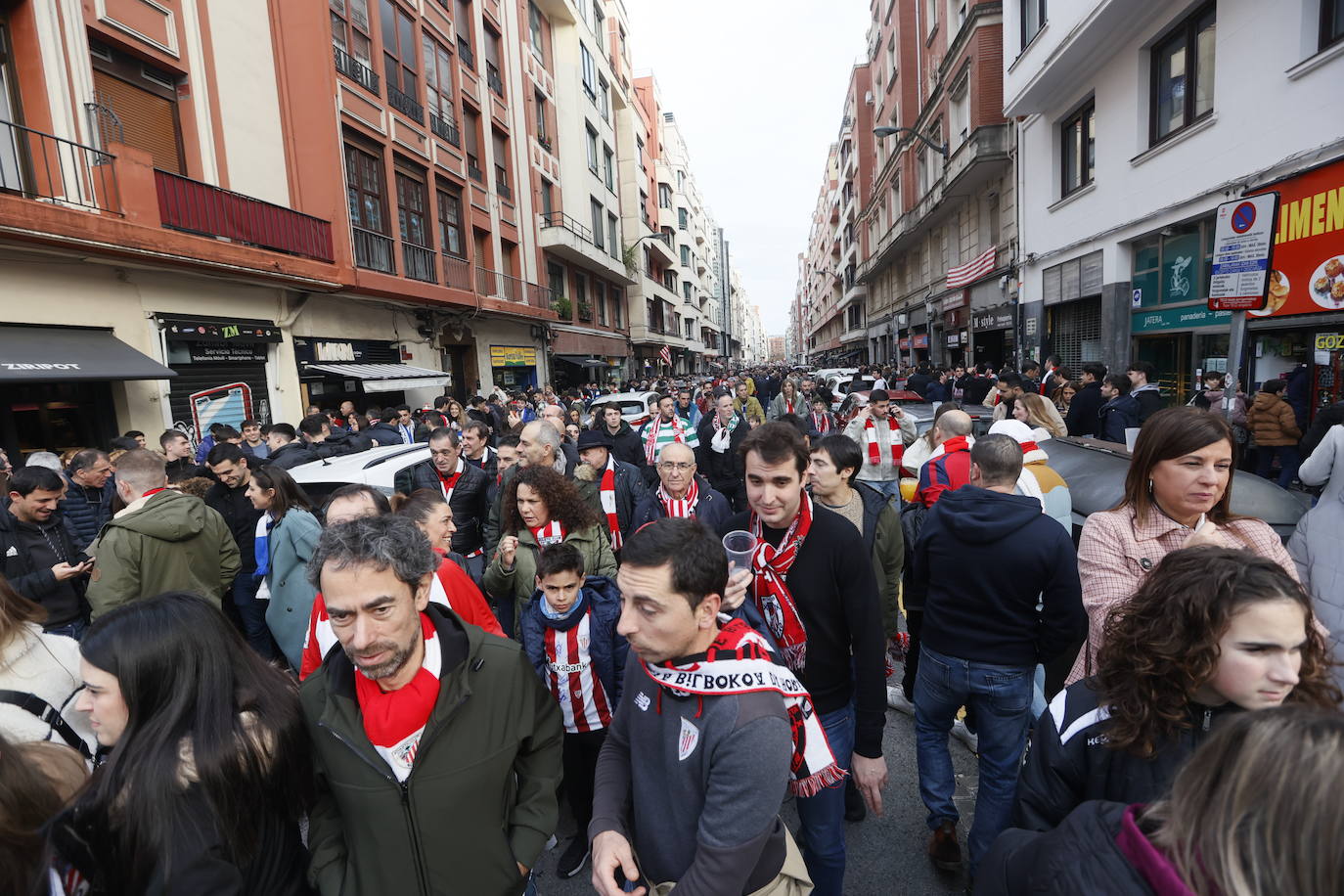 El ambiente previo al derbi, en imágenes