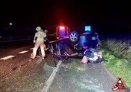 El accidente ha ocurrido a las 6.50 horas en la A-1, en la salida del polígono industrial de Júndiz.