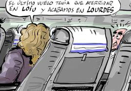 La viñeta de Cerrajería y los vuelos desviados de Loiu que no aterrizan en Vitoria