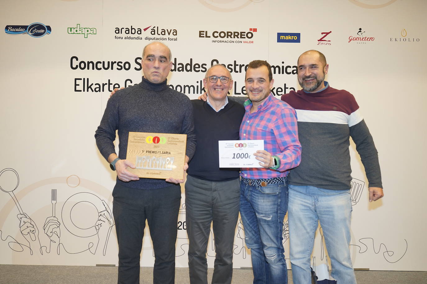 Armando Ochoa, Ramiro González, Diego Gaite y Sergio García (Txoritokieta).