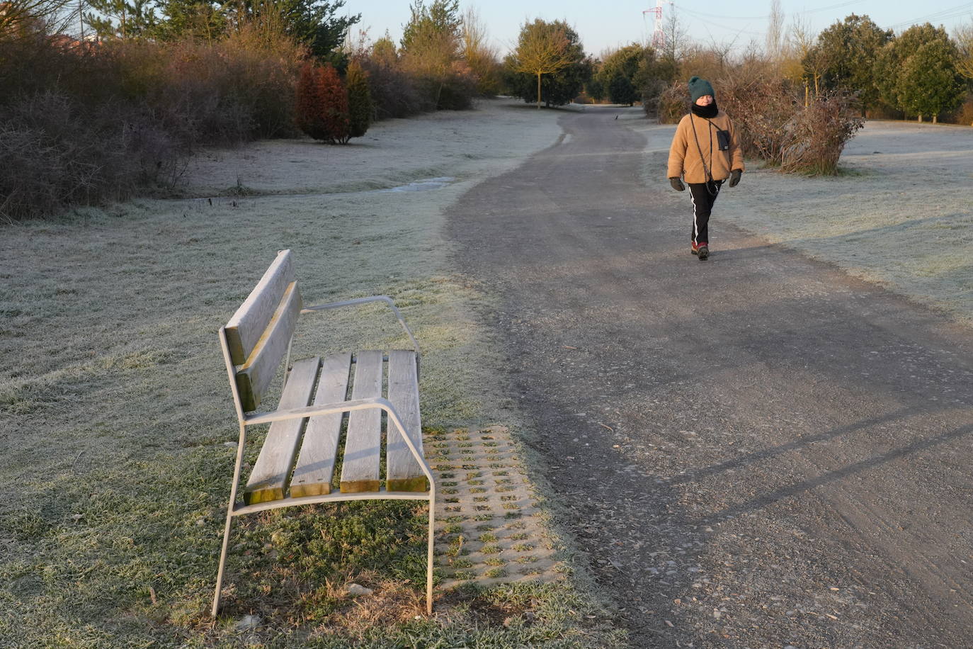 Álava tirita a 8 grados bajo cero