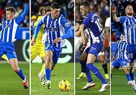 Blanco, Javi López, Rafa Marín y Carlos Vicente.