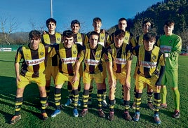 Once titular del filial del Athletic que jugó en el campo guipuzcoano.