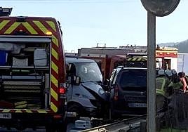 El accidente se ha producidoal inicio de la autovía en Areta.