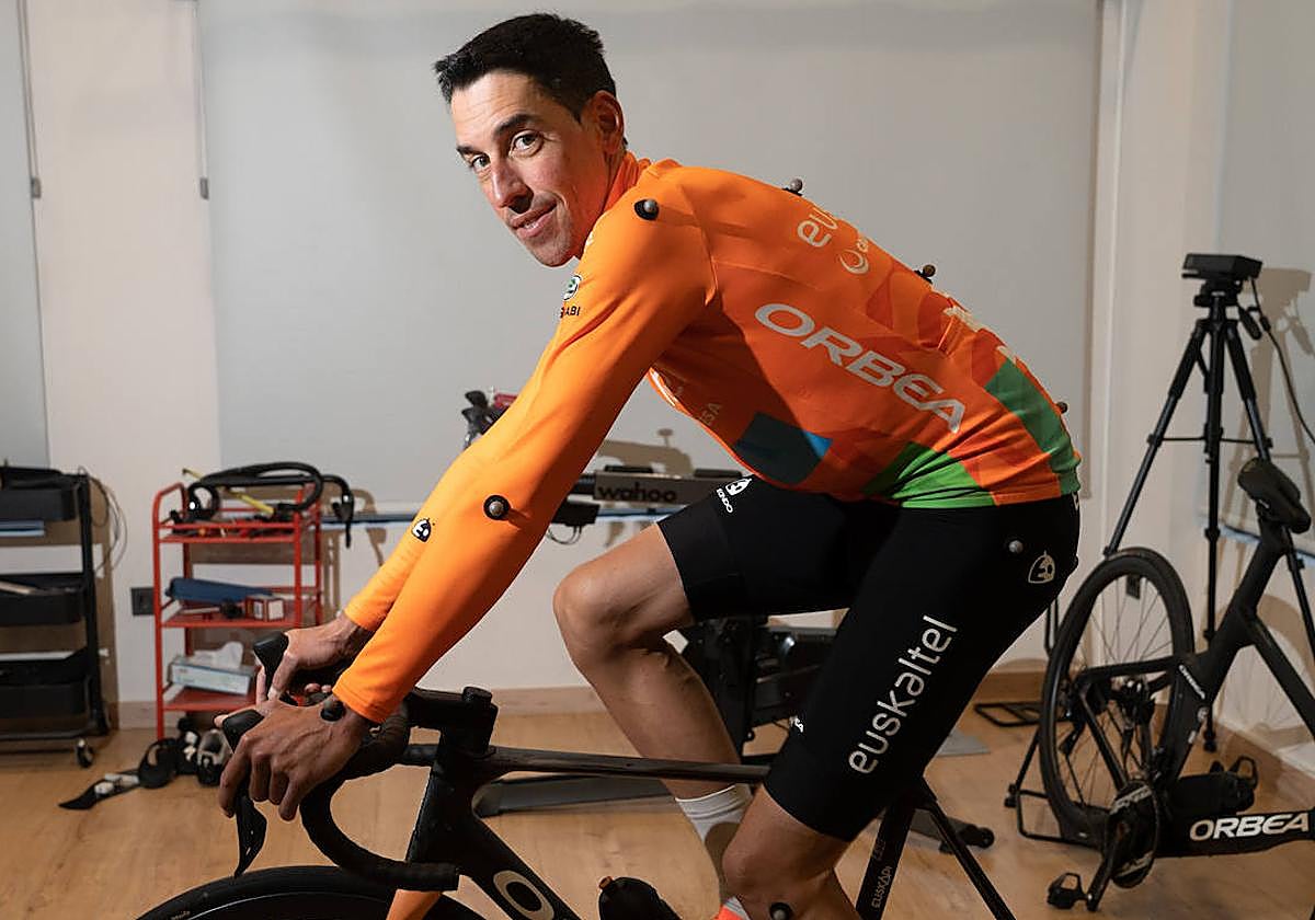 De la Parte, con sus nuevos colores del Euskaltel.