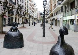 Vista de la calle Ercilla, en Bilbao.