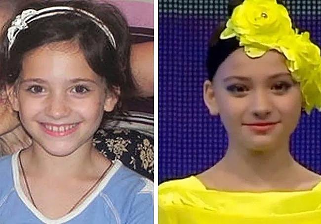 Las niñas, de pequeñas, como dos gotas de agua.