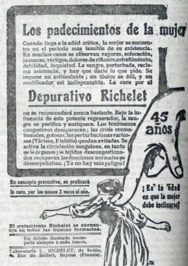 Imagen - El Depurativo Richelet para la mujer que «llega a la edad crítica».