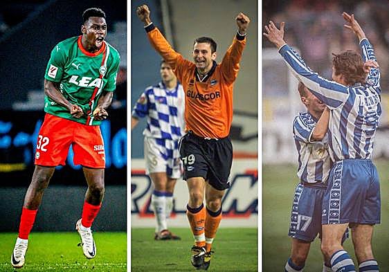 Samu Omorodion sube sus goles al podio de los artilleros históricos del Alavés