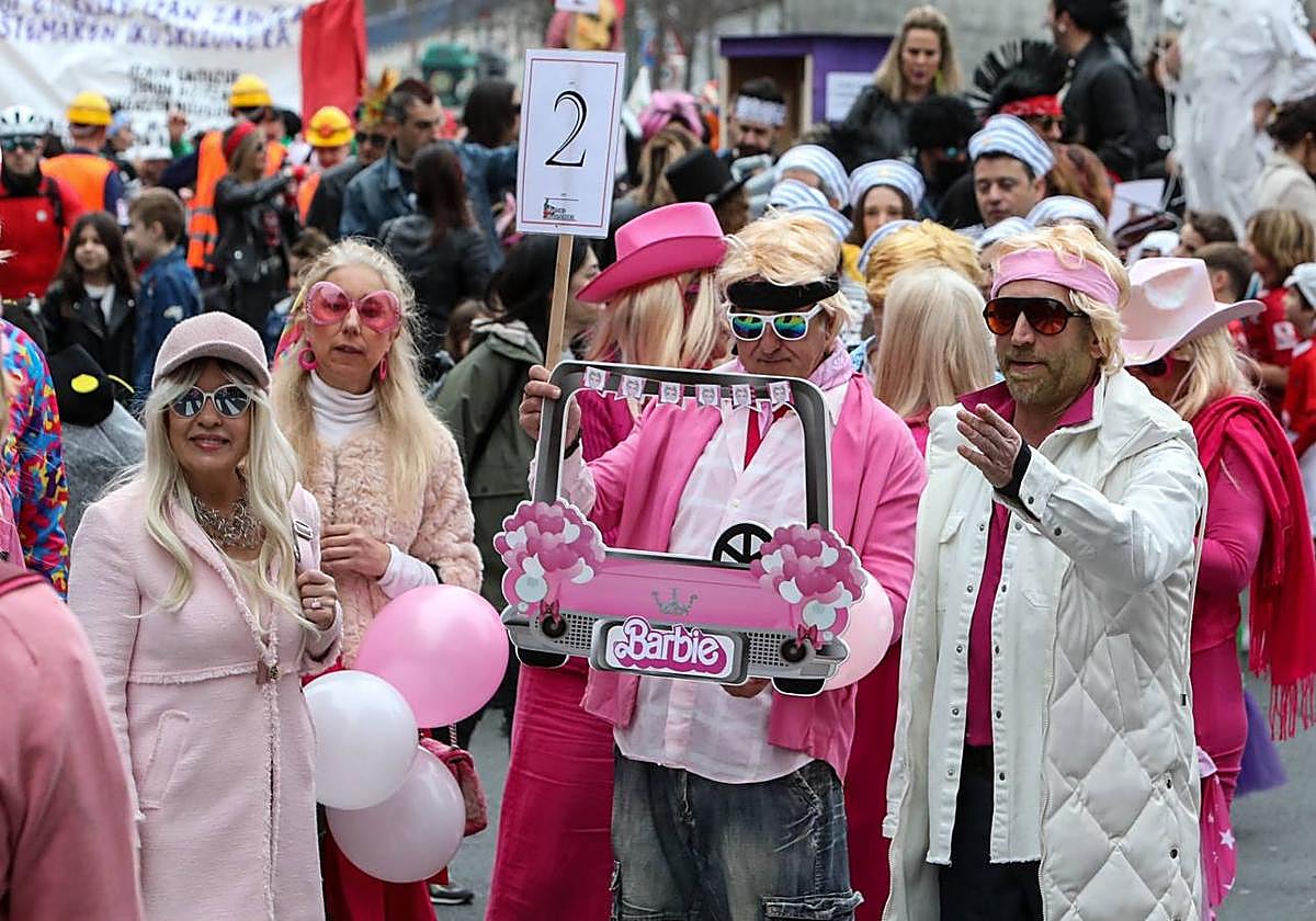 Desfile de Carnaval de Deusto, el pasado domingo.