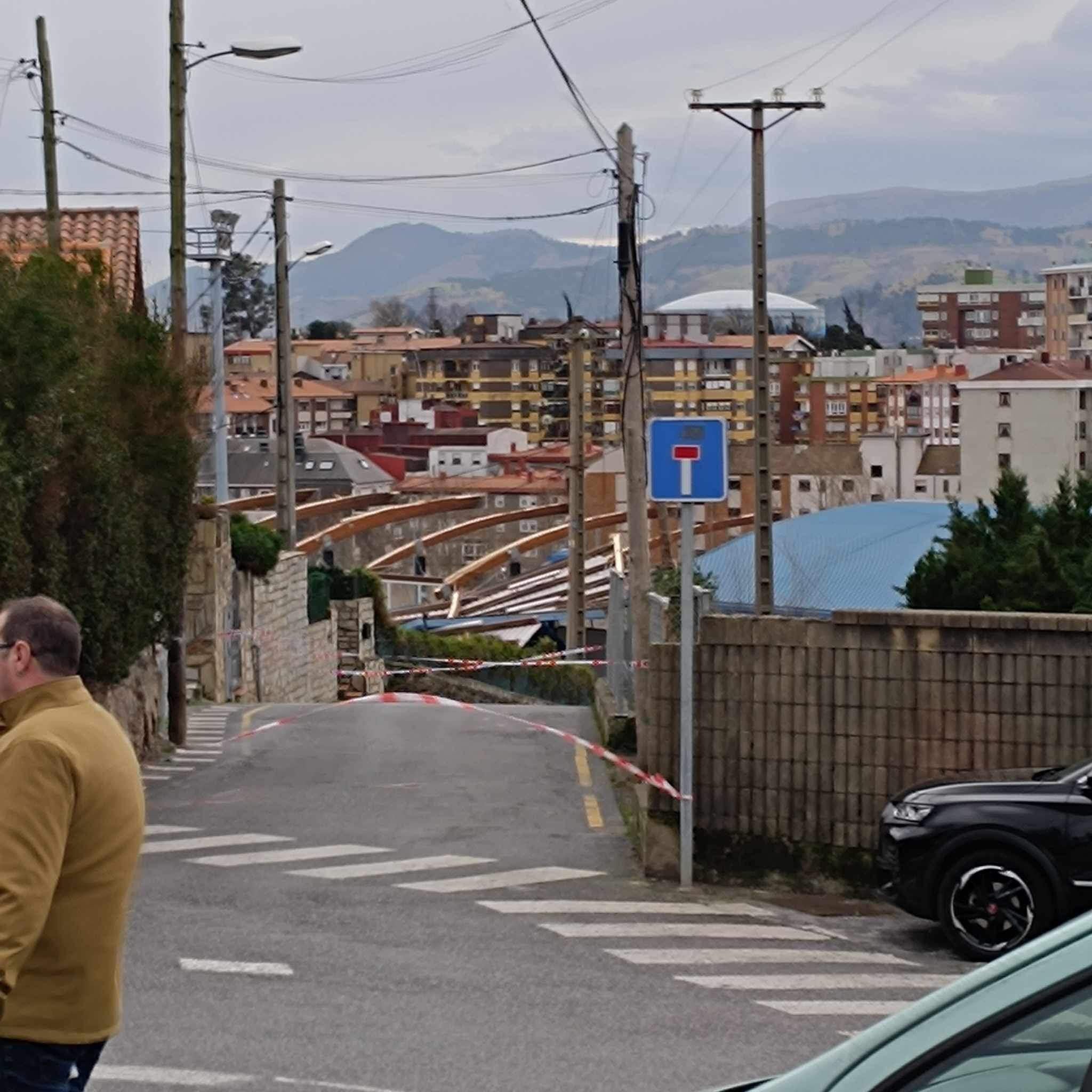 El fuerte viento provoca numerosas incidencias en Bizkaia