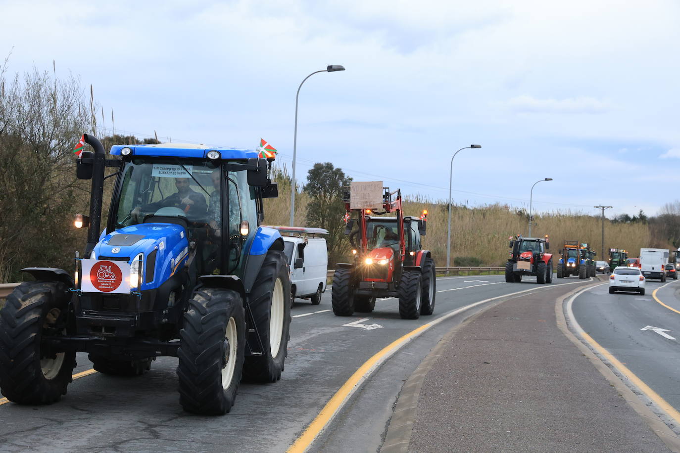 Bilbao recibe a la &#039;tractorada&#039;