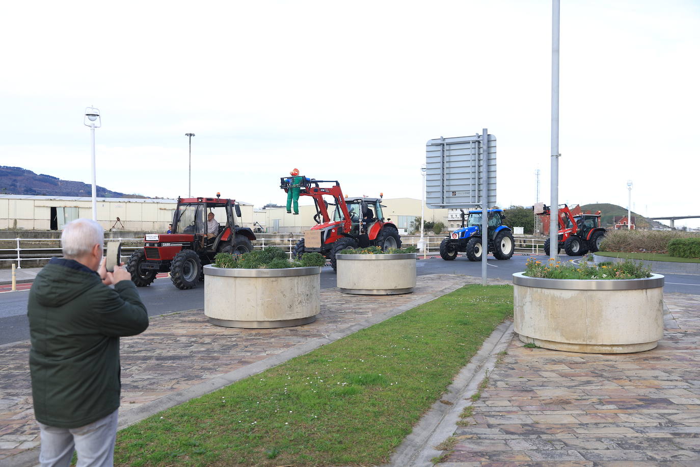 Bilbao recibe a la &#039;tractorada&#039;