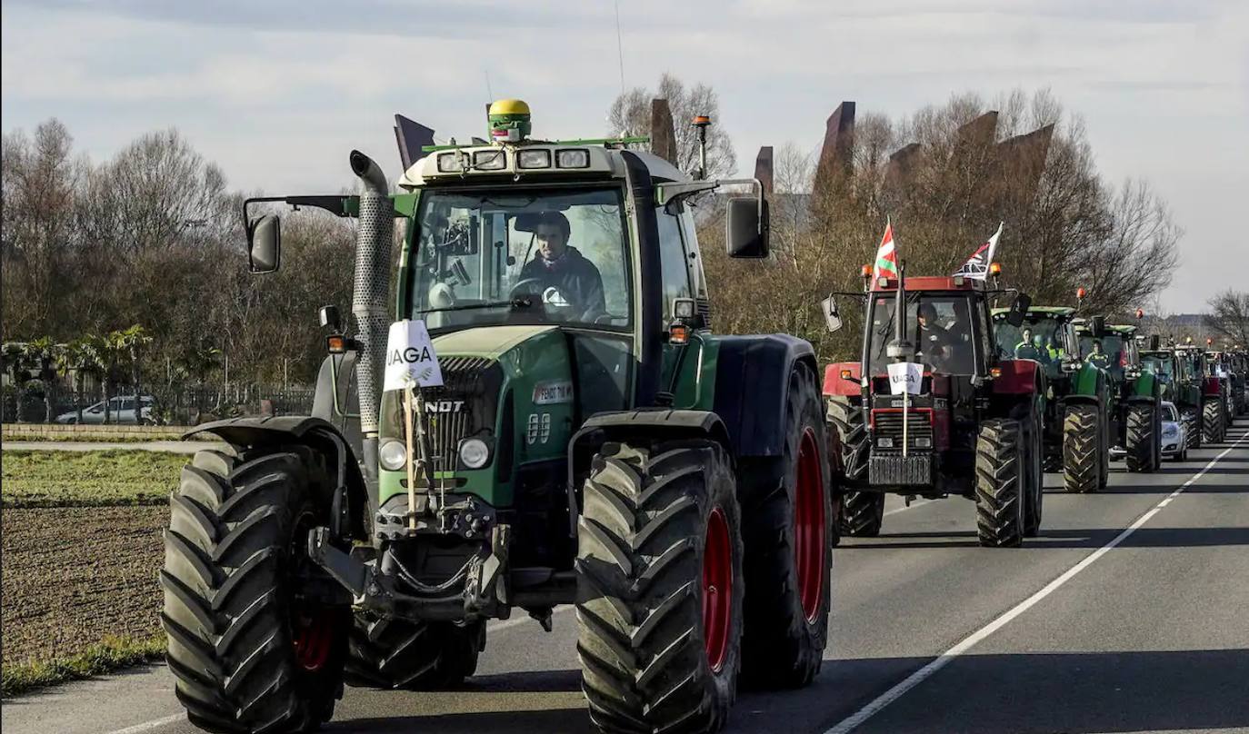 Bilbao recibe a la &#039;tractorada&#039;
