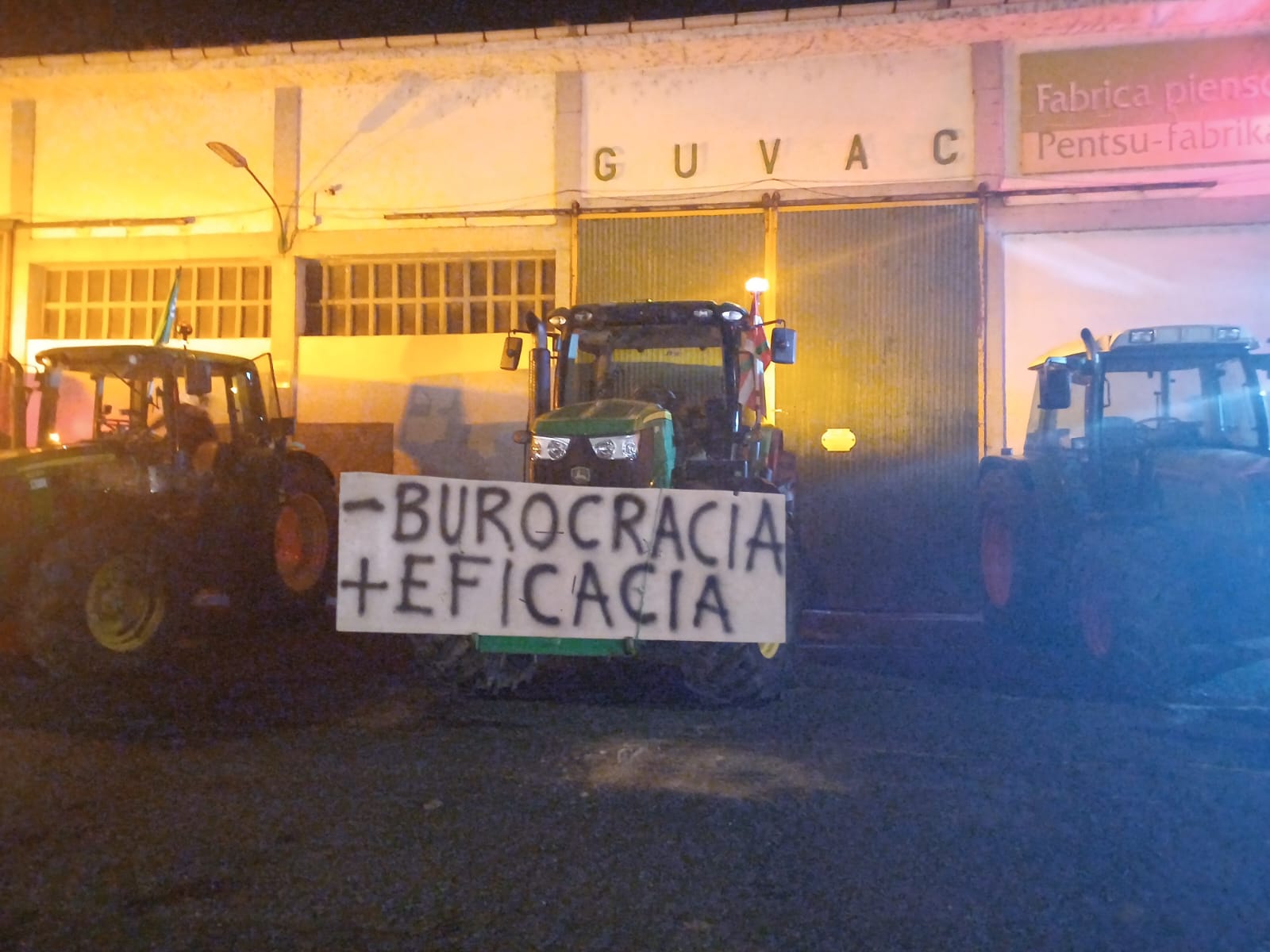 Bilbao recibe a la &#039;tractorada&#039;