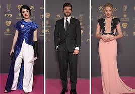 La directora Estibaliz Urresola, fiel a Eder Aurre, diseñador que ha elegido para sus grandes cita en los últimos meses.