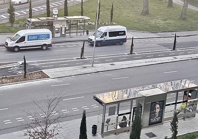 Valentina, la única usuaria que esperaba el BEI.